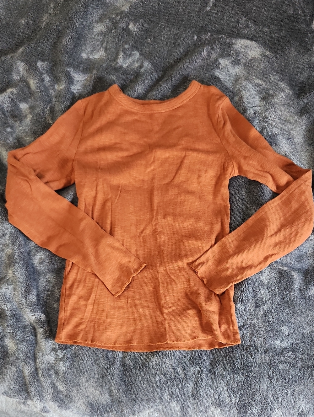wild fable Long Sleeve Crewneck Top - Rust